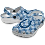 customized indianapolis colts snowflake mosaic clogs best selling