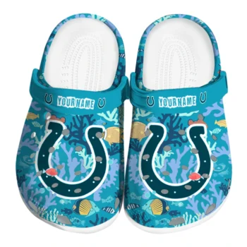 customized indianapolis colts tropical fish ocean clogs best selling