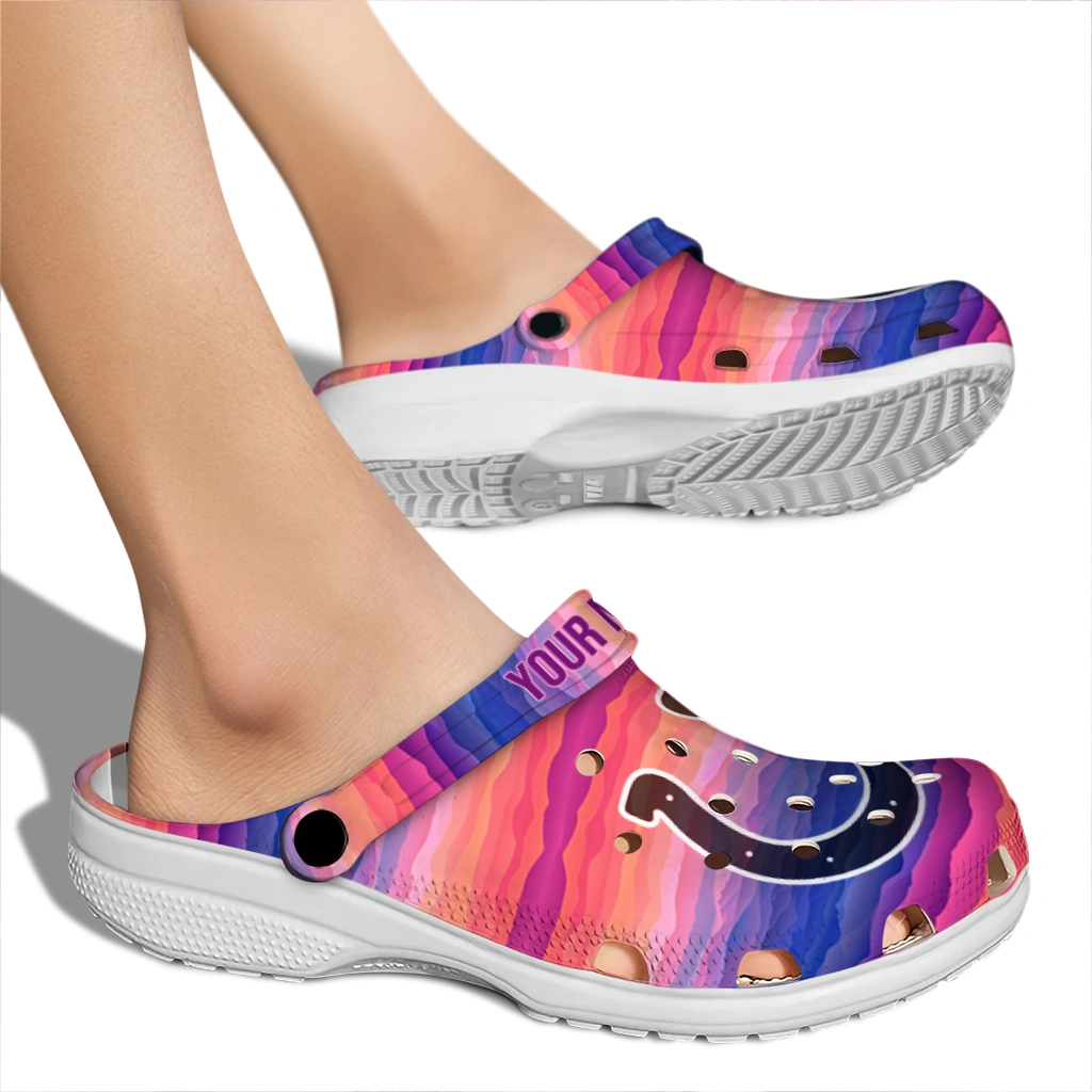 customized indianapolis colts wavy stripes clogs fashion forward customized indianapolis colts wavy stripes clogs fashion forward