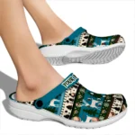 customized jacksonville jaguars christmas motif clogs best selling