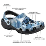 customized jacksonville jaguars mountain artwork clogs best selling