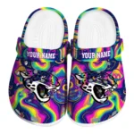 customized jacksonville jaguars swirling mushrooms clogs best selling