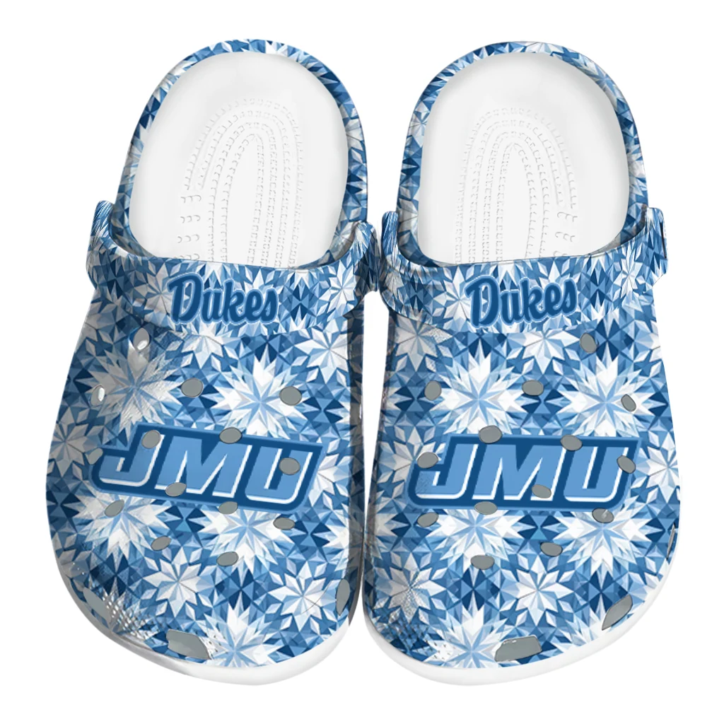 customized james madison dukes snowflake mosaic clogs best selling customized james madison dukes snowflake mosaic clogs best selling