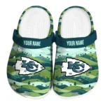 customized kansas city chiefs hills illustration clogs best selling