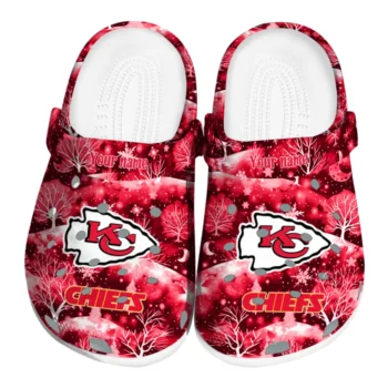 customized kansas city chiefs snowy hills clogs best selling