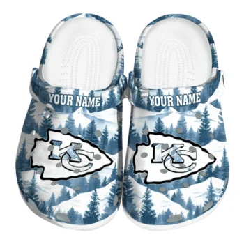 customized kansas city chiefs snowy mountains clogs best selling