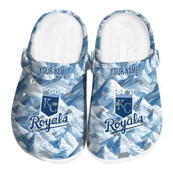 customized kansas city royals mountain artwork clogs best selling