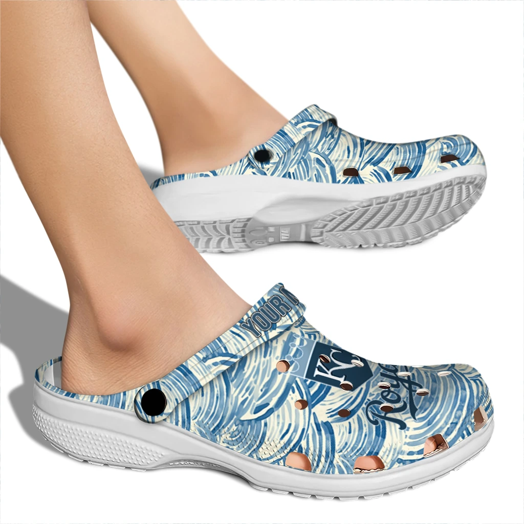 customized kansas city royals sea swirls clogs fashion forward customized kansas city royals sea swirls clogs fashion forward
