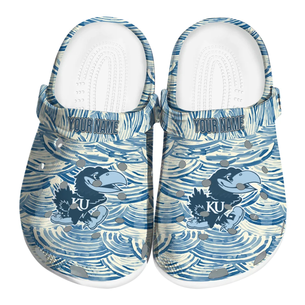 customized kansas jayhawks sea swirls clogs best selling customized kansas jayhawks sea swirls clogs best selling