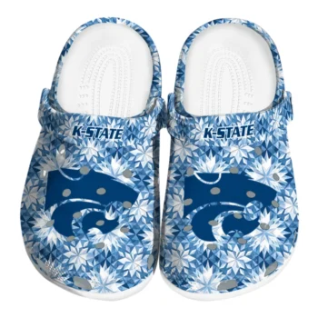 customized kansas state wildcats snowflake mosaic clogs best selling