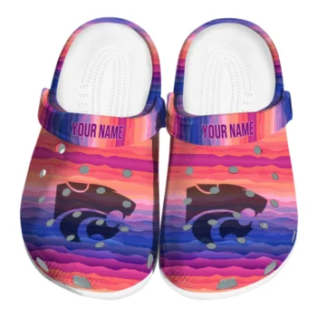 customized kansas state wildcats wavy stripes clogs best selling