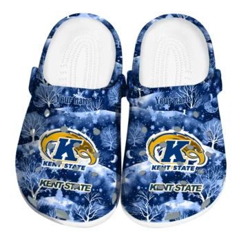 customized kent state golden flashes snowy hills clogs best selling
