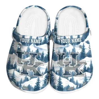 customized kentucky wildcats snowy mountains clogs best selling
