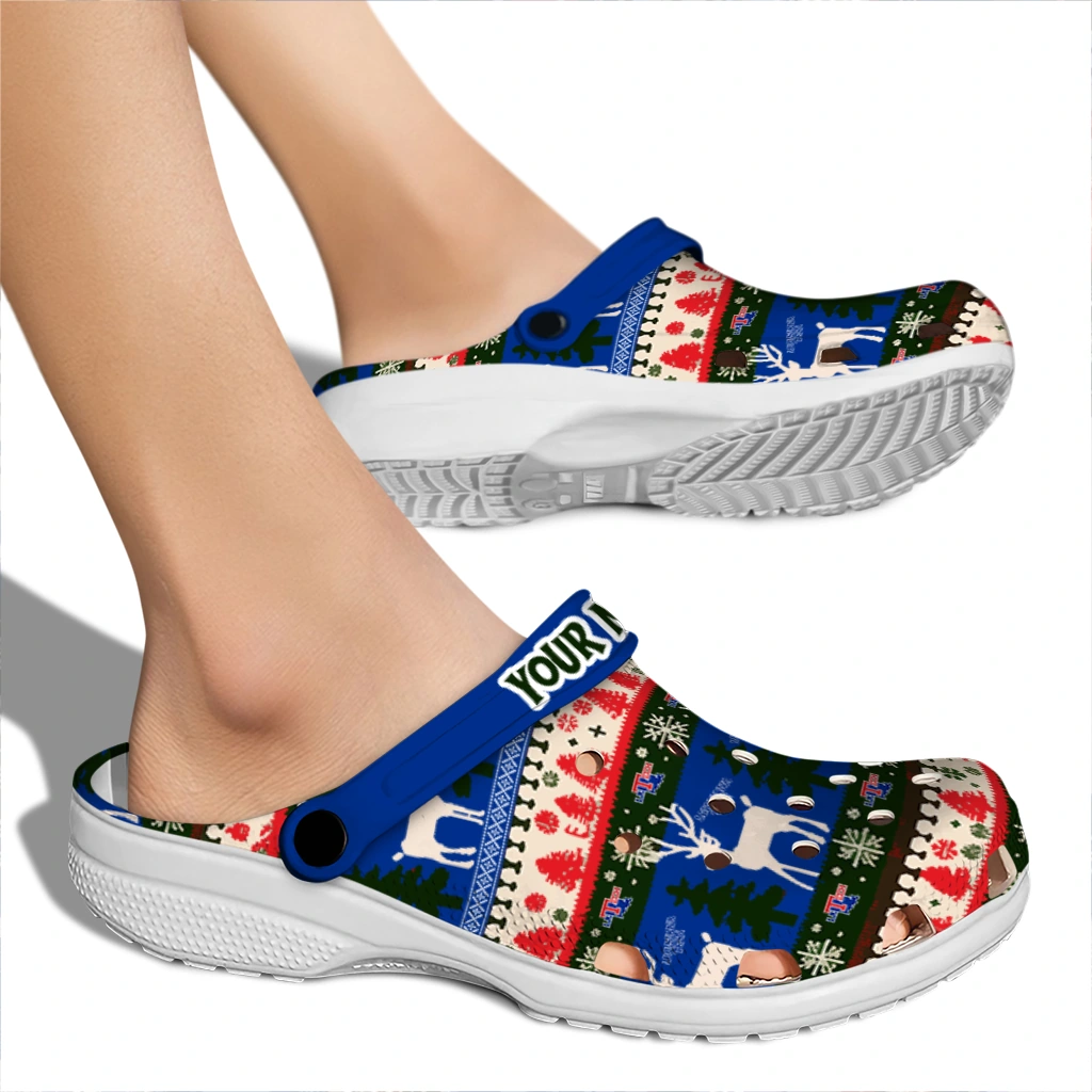 customized la tech christmas motif clogs fashion forward customized la tech christmas motif clogs fashion forward
