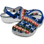 customized la tech christmas motif clogs best selling