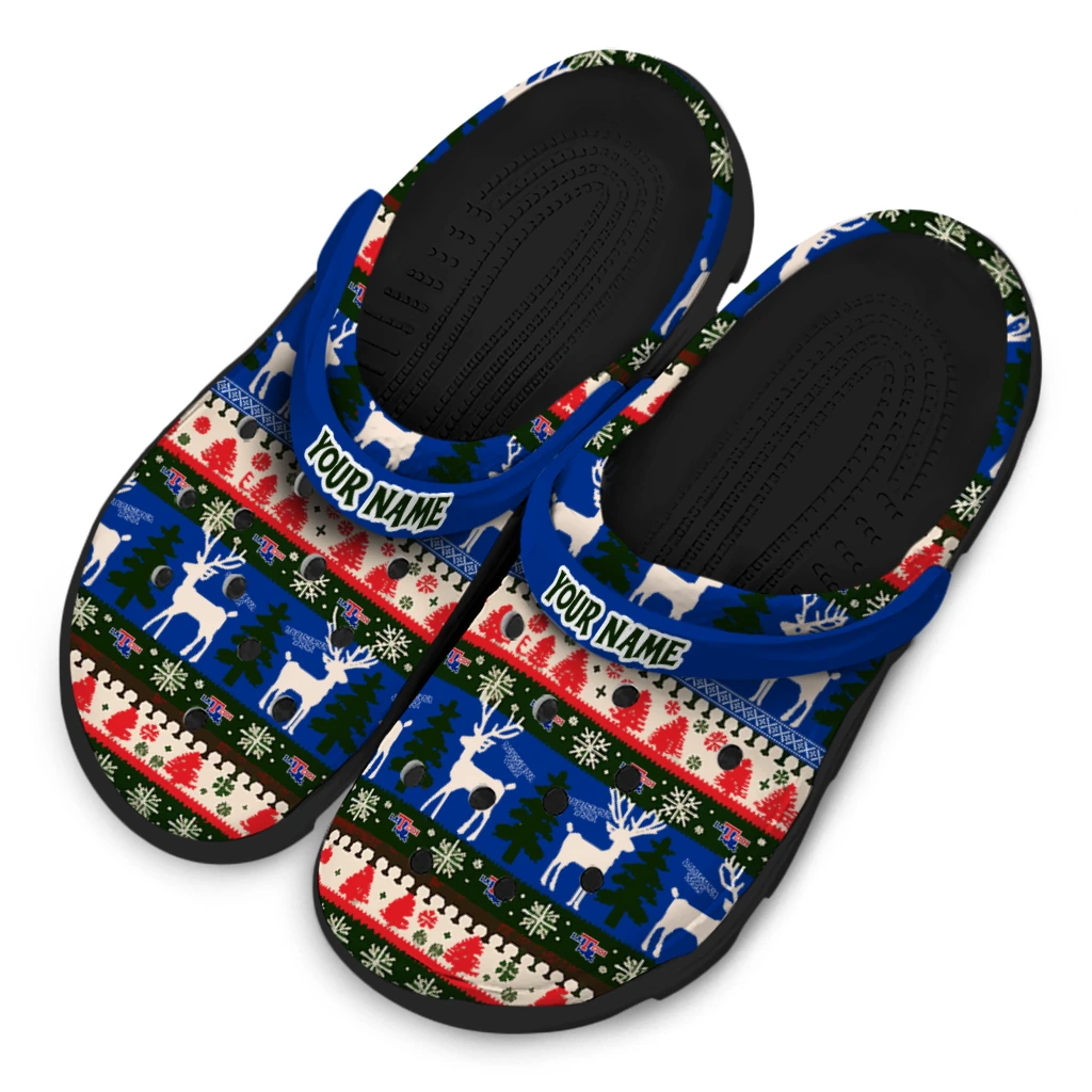 customized la tech christmas motif clogs latest model customized la tech christmas motif clogs latest model