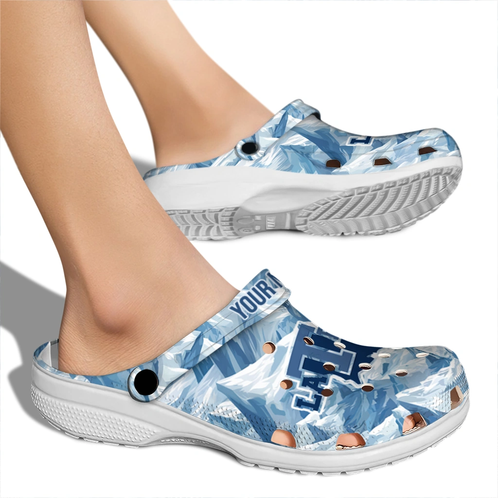 customized la tech mountain artwork clogs fashion forward customized la tech mountain artwork clogs fashion forward