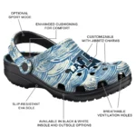 customized la tech sea swirls clogs best selling