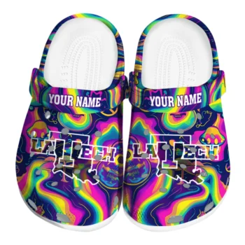customized la tech swirling mushrooms clogs best selling