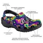 customized la tech swirling mushrooms clogs best selling