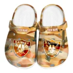 customized las vegas raiders desert layers clogs best selling