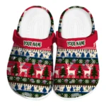 customized liberty flames christmas motif clogs best selling