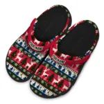 customized liberty flames christmas motif clogs best selling