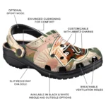 customized liberty flames desert cactus pattern clogs best selling