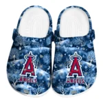 customized los angeles angels snowy hills clogs best selling