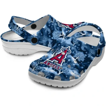 customized los angeles angels snowy hills clogs high quality