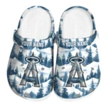 customized los angeles angels snowy mountains clogs best selling
