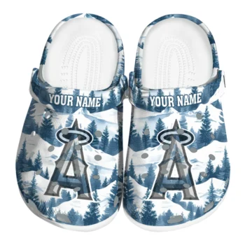 customized los angeles angels snowy mountains clogs best selling