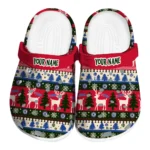 customized los angeles clippers christmas motif clogs best selling