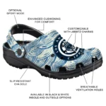 customized los angeles clippers sea swirls clogs best selling