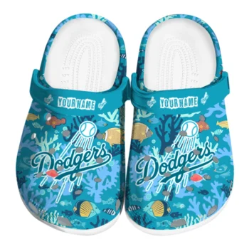 customized los angeles dodgers tropical fish ocean clogs best selling