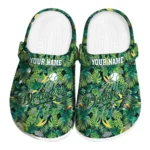 customized los angeles dodgers tropical leaves clogs best selling