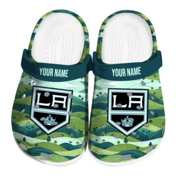 customized los angeles kings hills illustration clogs best selling