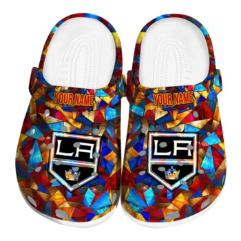 customized los angeles kings prism pieces clogs best selling