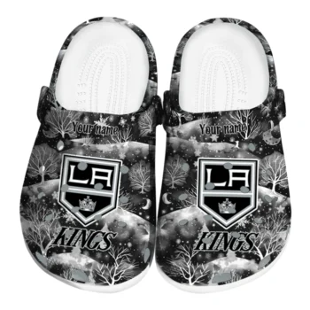 customized los angeles kings snowy hills clogs best selling