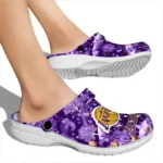 customized los angeles lakers snowy hills clogs best selling