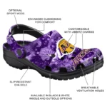customized los angeles lakers snowy hills clogs best selling