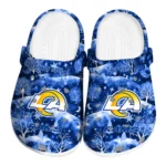 customized los angeles rams snowy hills clogs best selling