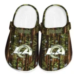 customized los angeles rams woods forest designs clogs best selling