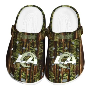 customized los angeles rams woods forest designs clogs best selling