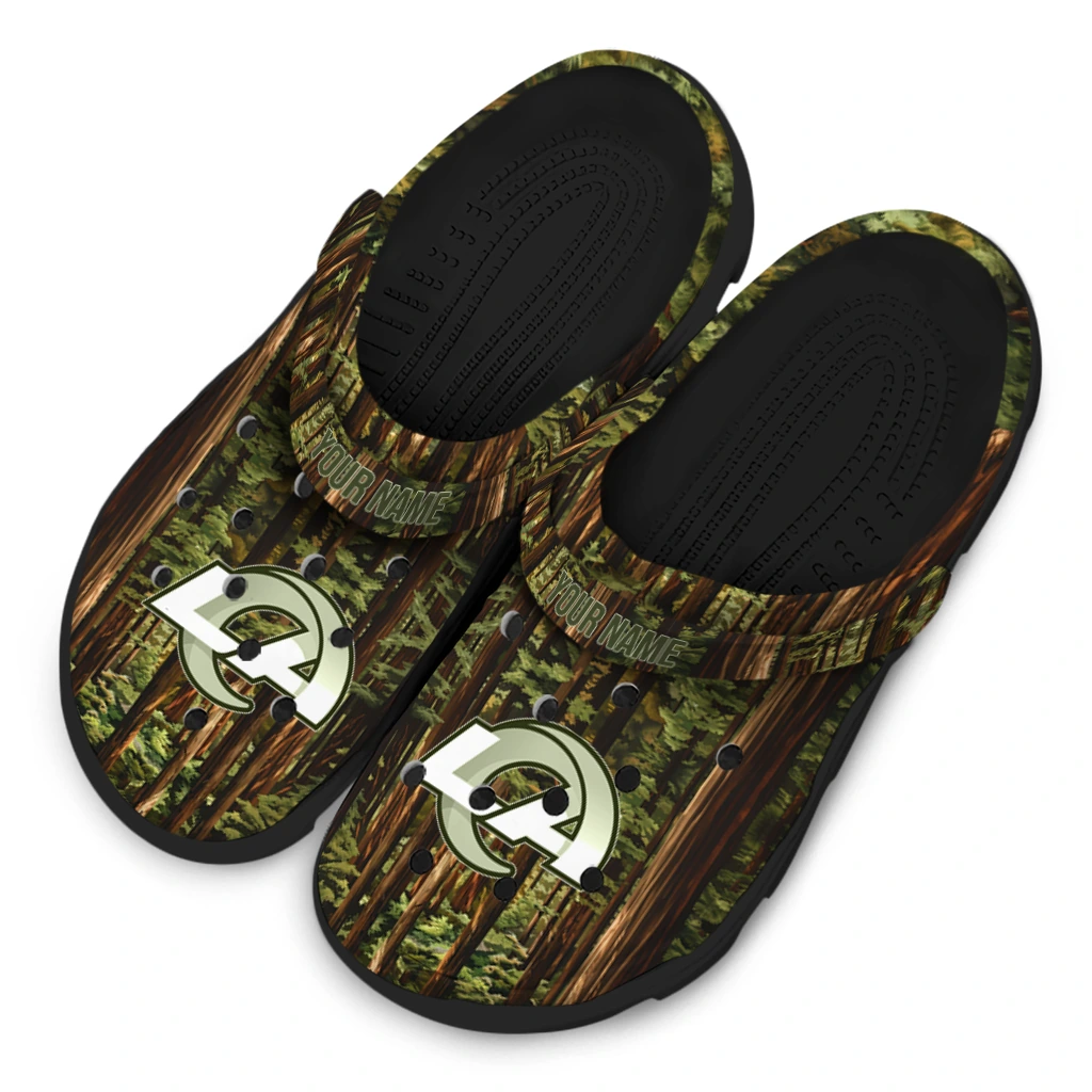 customized los angeles rams woods forest designs clogs latest model customized los angeles rams woods forest designs clogs latest model