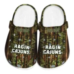 customized louisiana ragin cajuns woods forest designs clogs best selling