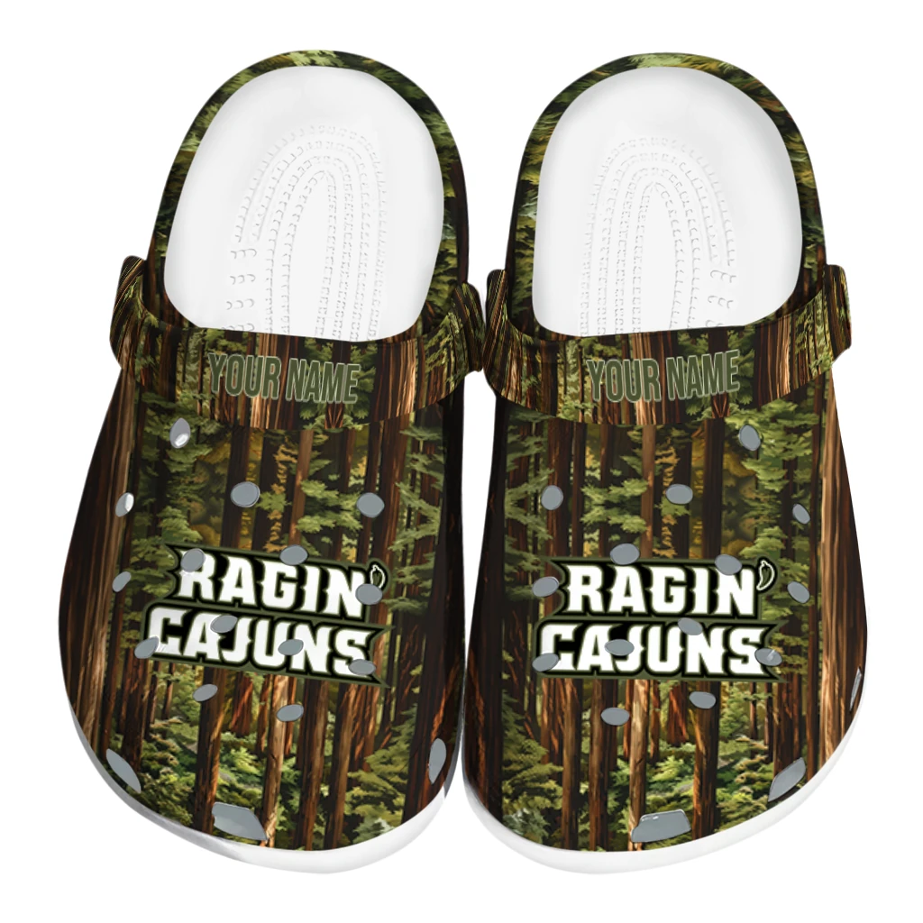 customized louisiana ragin cajuns woods forest designs clogs best selling customized louisiana ragin cajuns woods forest designs clogs best selling