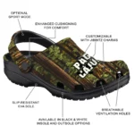 customized louisiana ragin cajuns woods forest designs clogs best selling