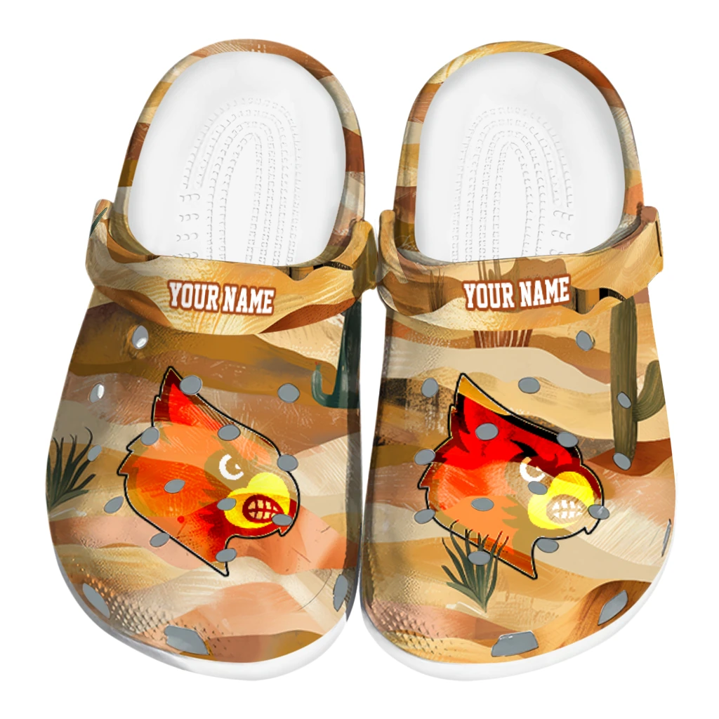 customized louisville cardinals desert layers clogs best selling customized louisville cardinals desert layers clogs best selling