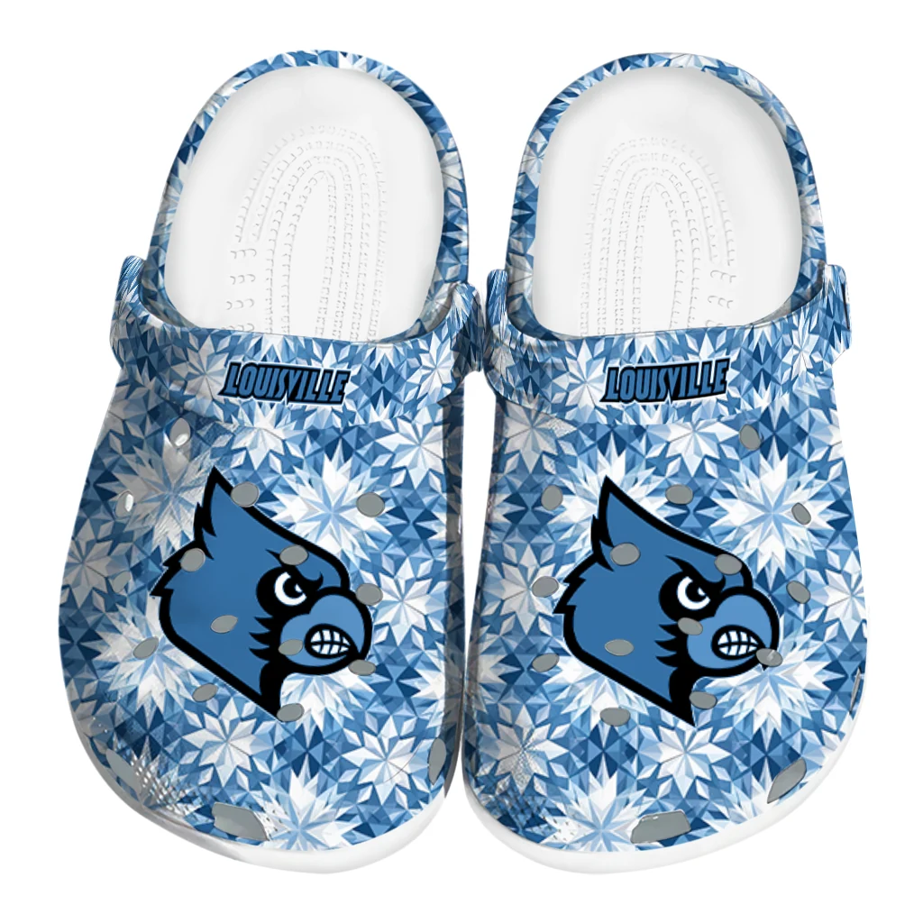 customized louisville cardinals snowflake mosaic clogs best selling customized louisville cardinals snowflake mosaic clogs best selling